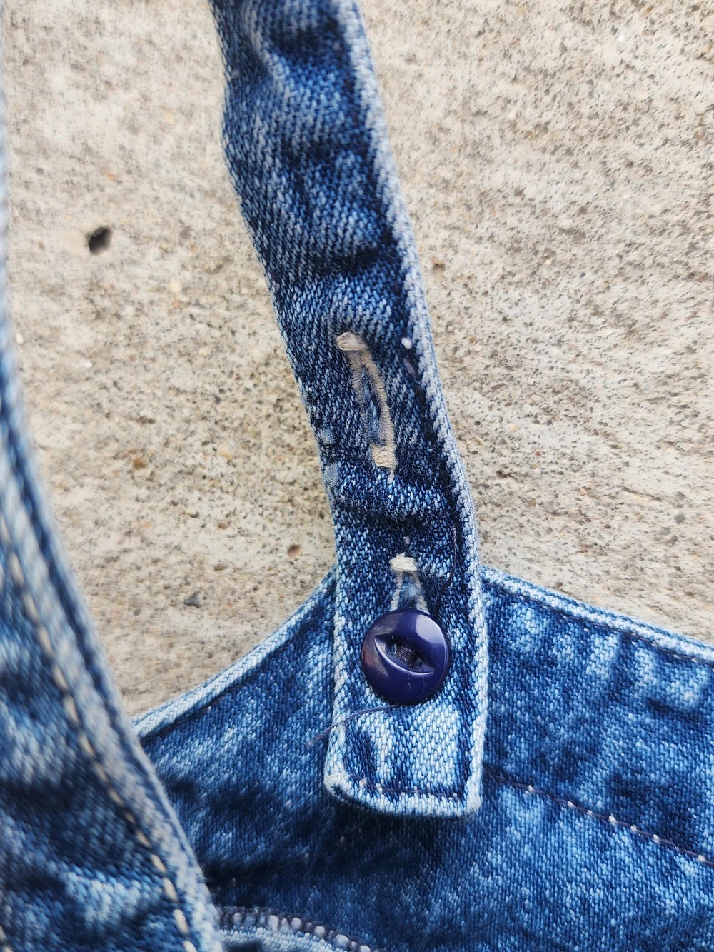 Vintage Ralph Lauren Girls Denim Dress Polo Bear Embroidered Jumper Size 5